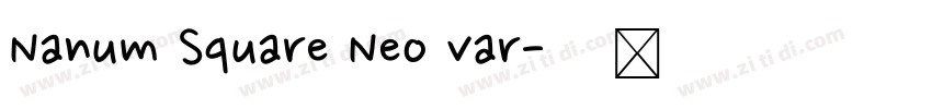 Nanum Square Neo var字体转换 Nanum Square Neo var字体转换